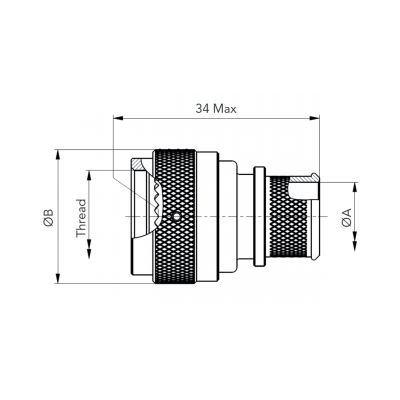 8TAB05 8TAluminiumBackshellType05 BandLock