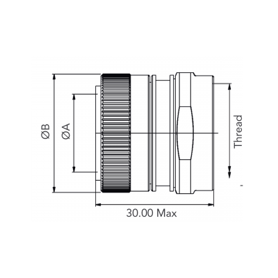 8TAB06 8TAluminiumBackshellType06 DoubleCone