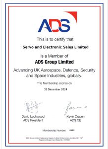 ADSCertificate ServoElectronicSalesLtd